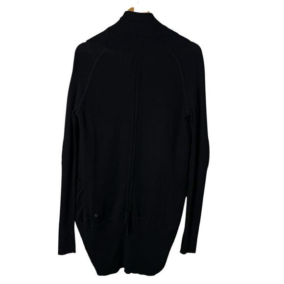 Lululemon Transformation Wrap Cardigan in Black Cashmere Blend, Size 2 - Picture 13 of 16